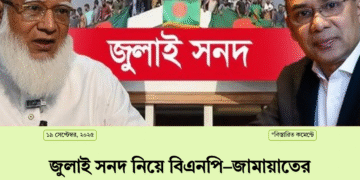 জুলাই সনদ নিয়ে বিএনপি–জামায়াতের দ্বন্দ্ব, সমঝোতার পথে এগোচ্ছে ৯ দল