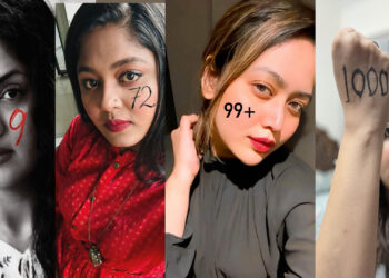 তারকারা হঠাৎ হাতে-গালে ‘সংখ্যা’ লিখছেন কেন?