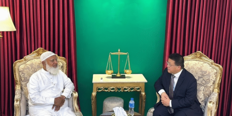 চীনের রাষ্ট্রদূতের সঙ্গে জামায়াতে ইসলামীর আমিরের সাক্ষাৎ