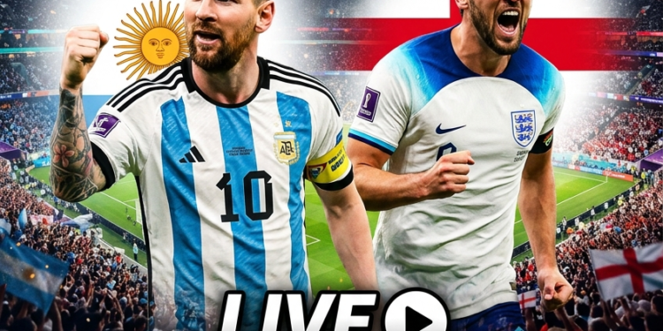 🔥⚽ FIFA Match Live Today | HD Football Streaming আজ রাতে বিশ্বকাপের মহারণ! ফাইনালের টিকিট কাটবে কে—মেসির আর্জেন্টিনা নাকি বেলিংহামের ইংল্যান্ড? 🏆🏴󠁧󠁢󠁥󠁮󠁧󠁿🇦🇷